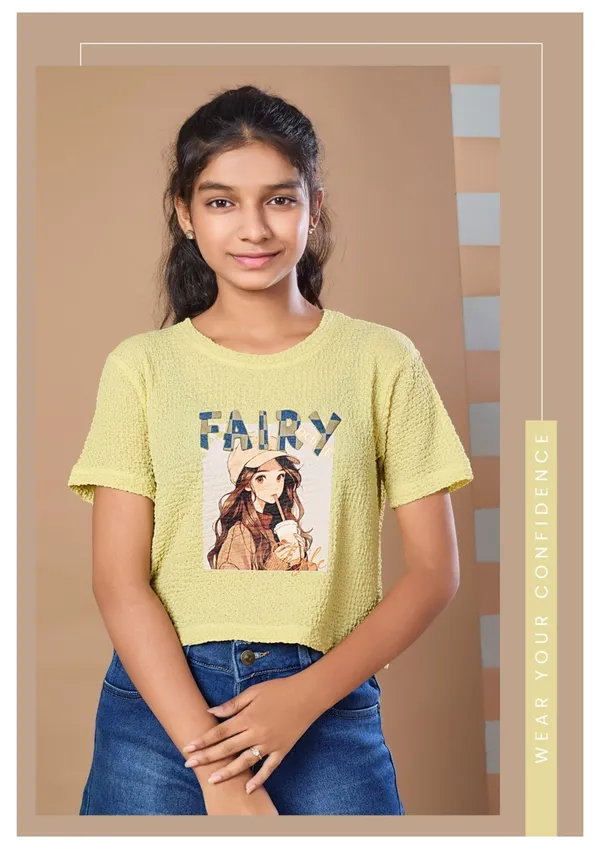 Girls_Yellow_Fairy_Graphic_Print_T-Shirt