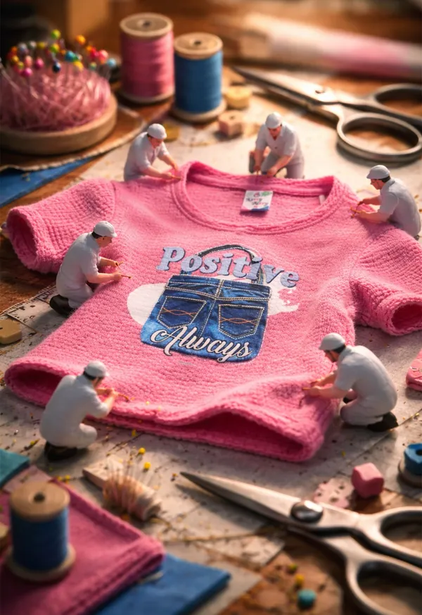 Girls_Pink_Graphic_T-Shirt_With_Denim_Shorts_Set