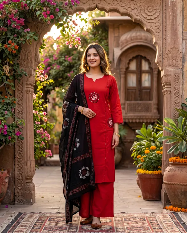 Classic_Red_&_Black_Cotton_Pallazo_Set_with_Dupatta_for_Women_&_Girls.