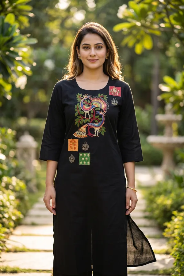 Black_Embroidered_Peacock_Co-Ord_Set_for_Women_&_Girls.