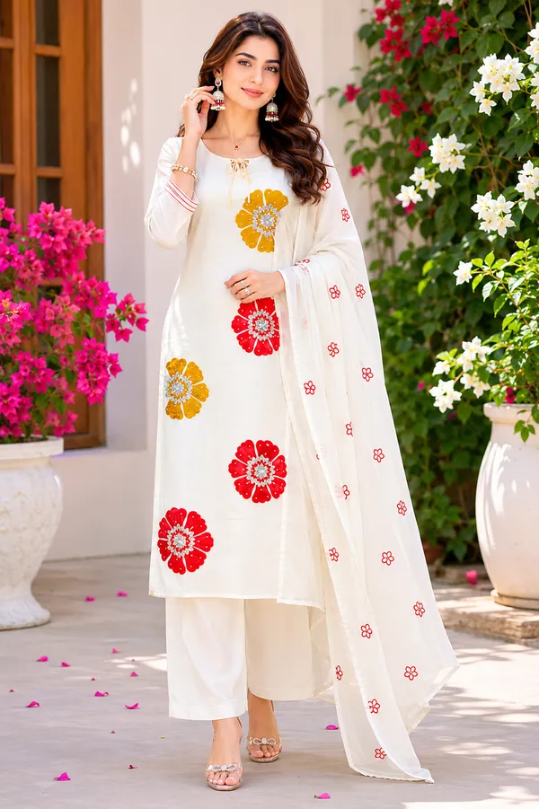 Off_White_Floral_Embroidered_Kurta_Set_with_Dupatta_for_Women_&_Girls.