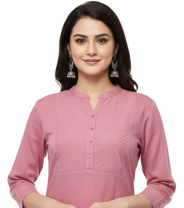 Pink_Cotton_Kurti_For_Women_And_Girls