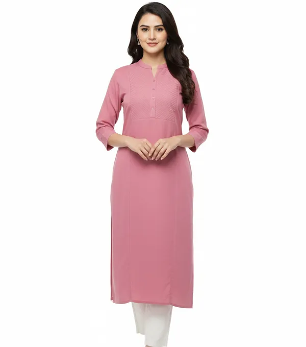 Pink_Cotton_Kurti_For_Women_And_Girls