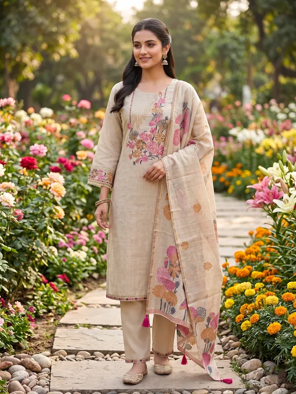 Beige_Floral_Embroidered_Set_with_Dupatta_for_Women_&_Girls