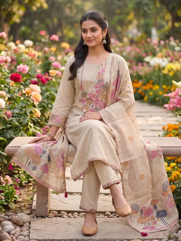 Beige_Floral_Embroidered_Set_with_Dupatta_for_Women_&_Girls