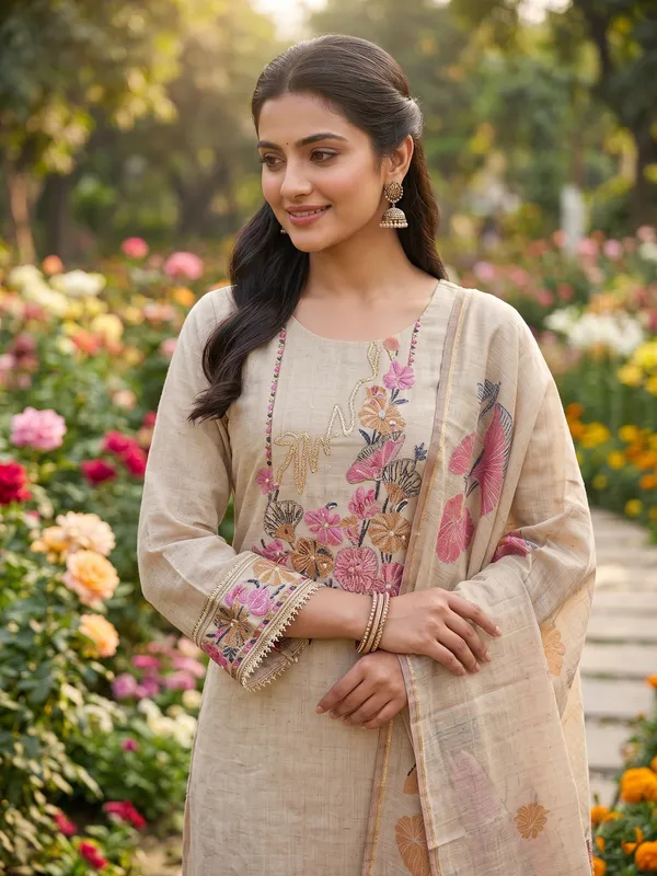 Beige_Floral_Embroidered_Set_with_Dupatta_for_Women_&_Girls