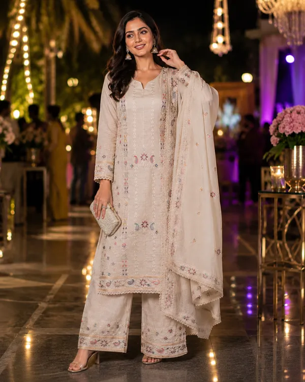 Cream_Embroidered_Pant_Set_with_Dupatta_for_Women_&_Girls.