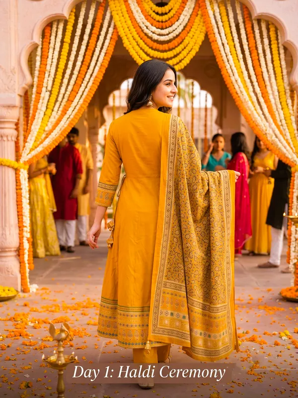 Mustard_Yellow_Printed_Anarkali_Kurta_Set_with_Pants_and_Dupatta