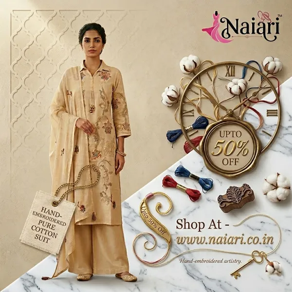 Off_White_Khadi_Cotton_Kurti_Set_With_Dupatta_For_Women_And_Girls