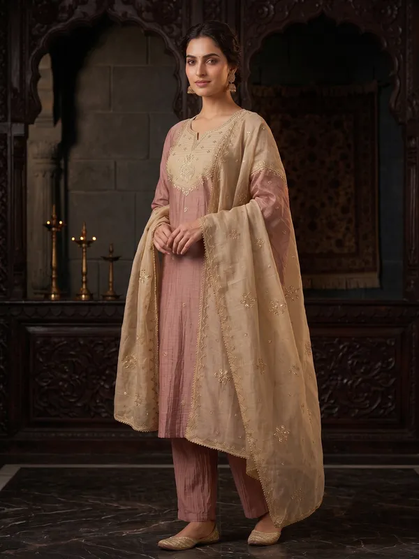 Dusty_Rose_Tissue_Silk_Three-Piece_Ethnic_Suit_for_Women_&_Girls