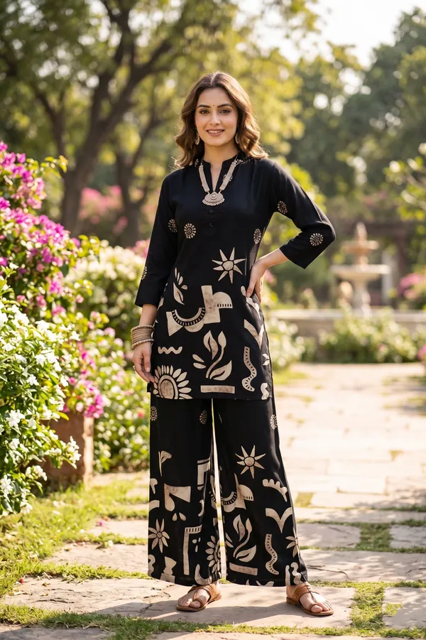 The_Midnight_Motif_Black_&_Beige_Geometric_Block_Print_Co-Ord_Set_for_Girls_&_Women.