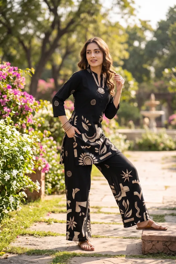 The_Midnight_Motif_Black_&_Beige_Geometric_Block_Print_Co-Ord_Set_for_Girls_&_Women.