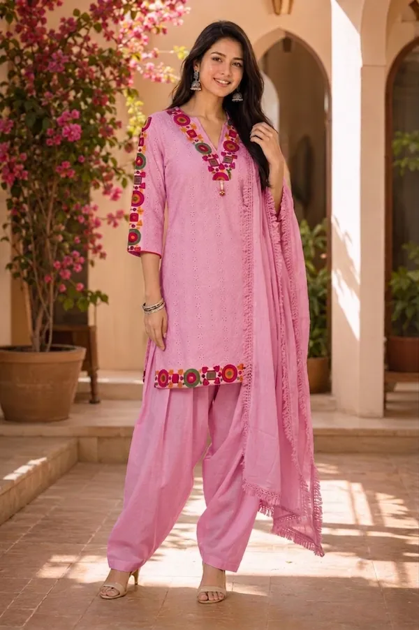 Pink_Embroidered_Farshi_Salwar_Set_with_Dupatta_for_Women_&_Girls