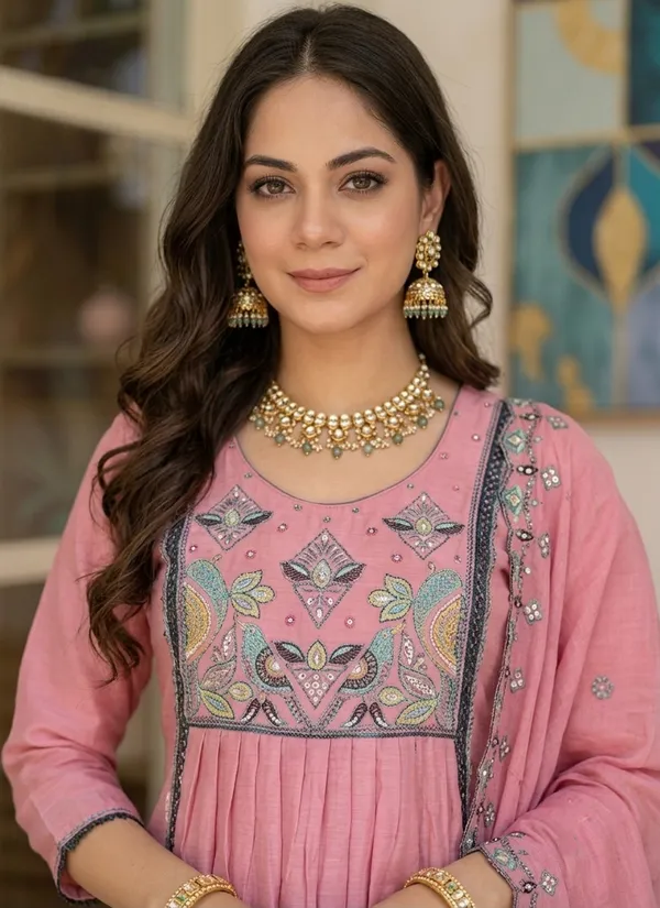 Soft_Pink_Embroidered_Yoke_A_Line_Set_with_Dupatta_for_Women_&_Girls.