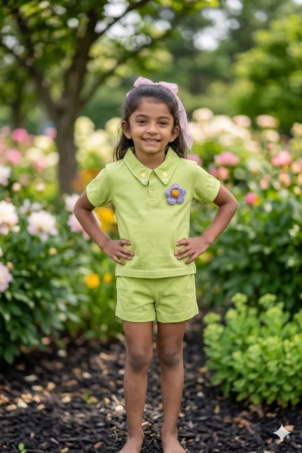 Green_Premium_Interlock_Top_And_Shorts_Co_Ord_Set