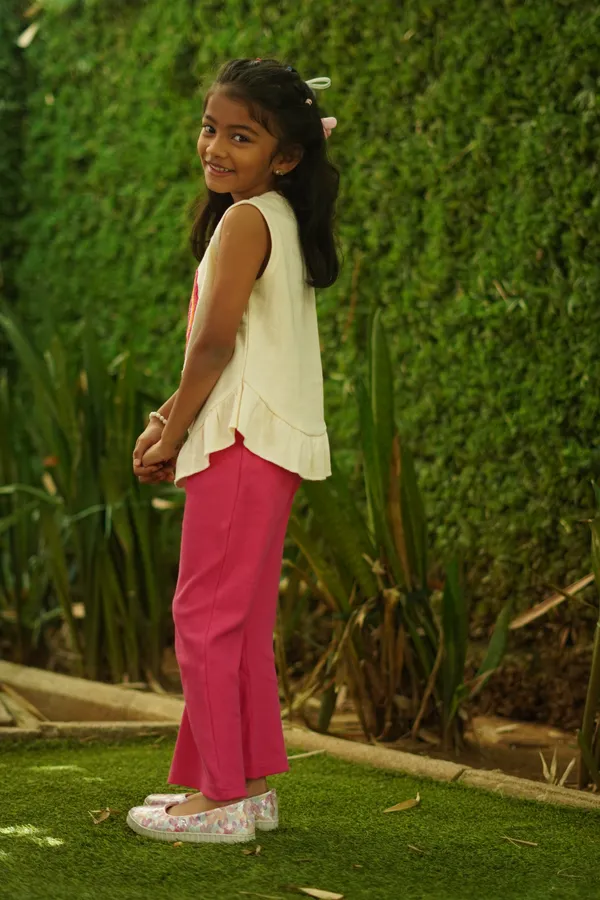 Pink_Waffle_And_Ribbed_Cotton_Sleeveless_Top_And_Pant_Co_Ord_Set