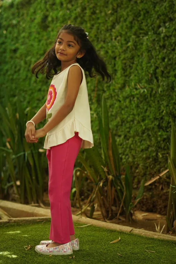 Pink_Waffle_And_Ribbed_Cotton_Sleeveless_Top_And_Pant_Co_Ord_Set