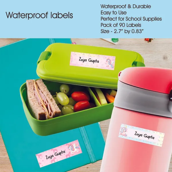Zooplay_India_Waterproof_Name_Stickers,_Pack_of_90_Personalized_Stickers_for_School,_Bottles,_Lunchboxes_&_Stationery_�_Durable,_Peel_&_Stick,_Dishwasher_Safe_Tags_(Sparkle_Unicorn)