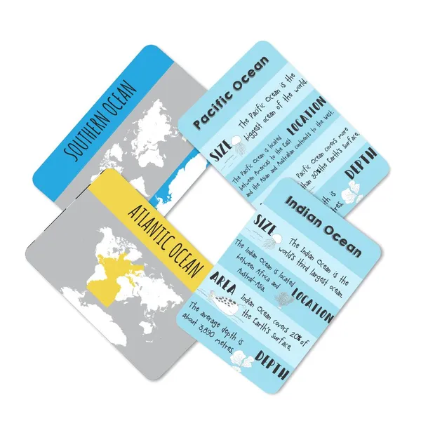 World_Continents_And_Oceans_Flashcards