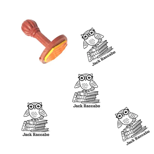 Book_Stamp_Reading_Owl