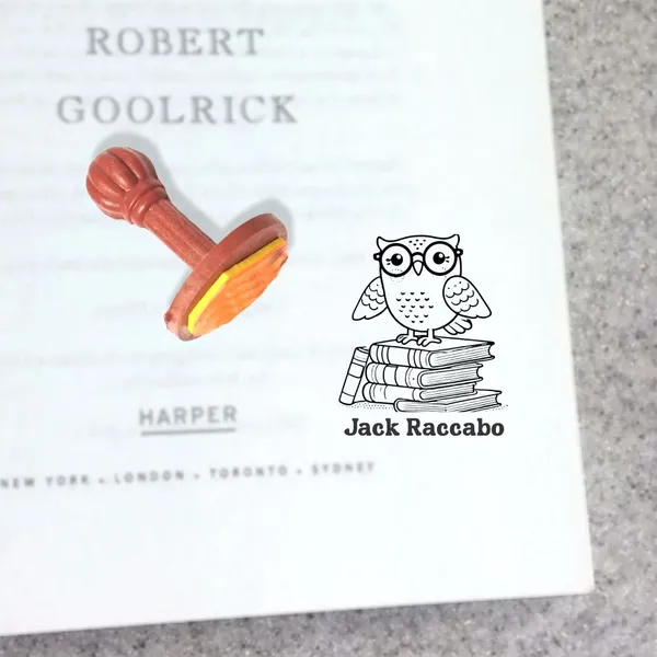 Book_Stamp_Reading_Owl