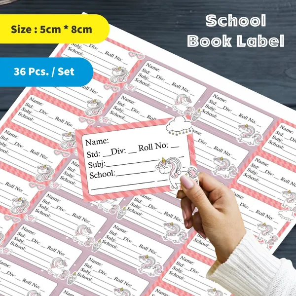 Kids_Book_Labels_Unicorn_Set_Of_36