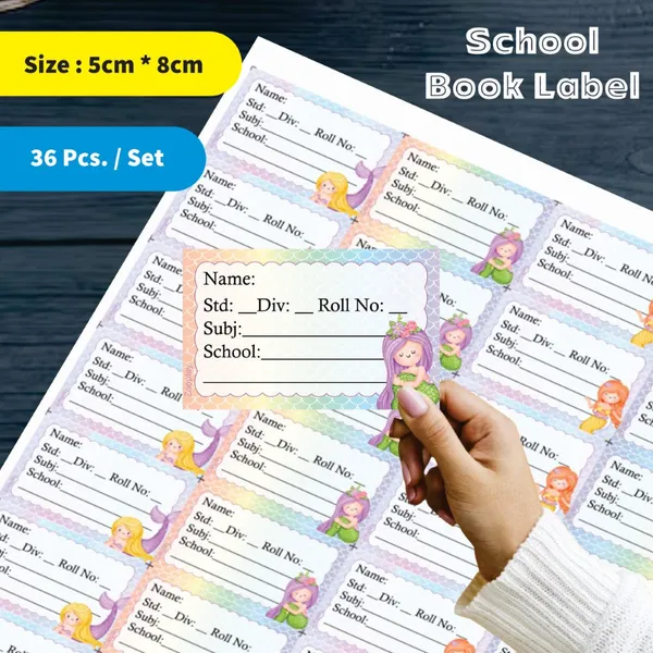 Kids_Book_Labels_Mermaid_Pack_Of_2