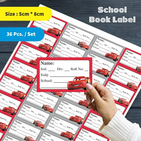 Kids_Book_Labels_Car_Set_Of_36