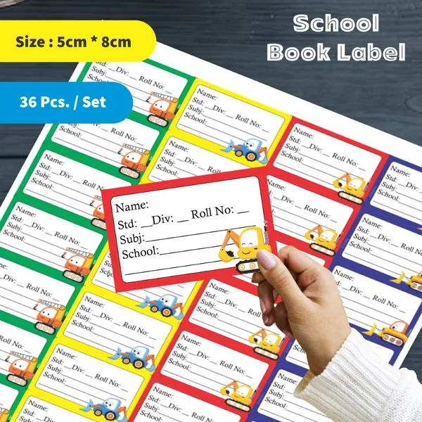 Kids_Book_Labels_Construction_Vehicle_Pack_Of_2