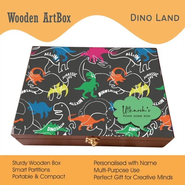 Personalised_Wooden_Artbox_Dino_Land