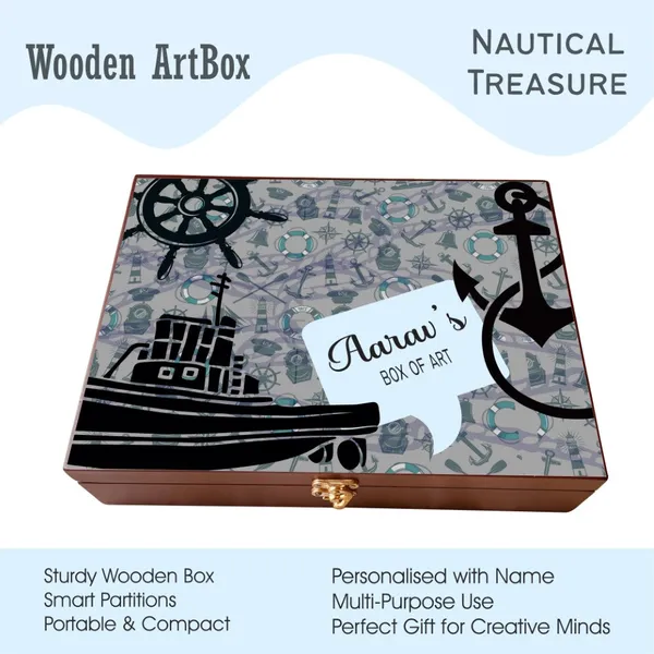 Personalised_Wooden_Artbox_Nautical_Treasure