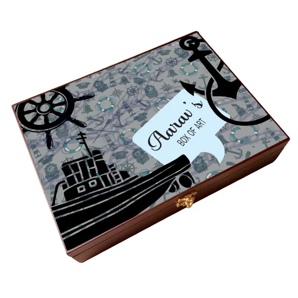 Personalised_Wooden_Artbox_Nautical_Treasure