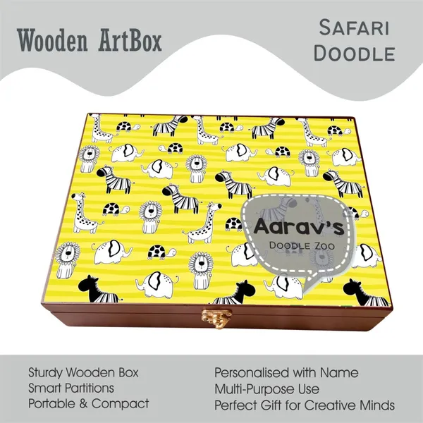Personalised_Wooden_Artbox_Safari_Doodles