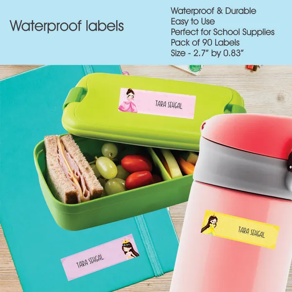 Waterproof_Name_Labels_Fairy_Princess