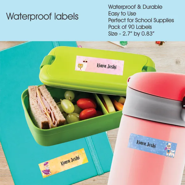 Waterproof_Name_Labels_Llama_Love