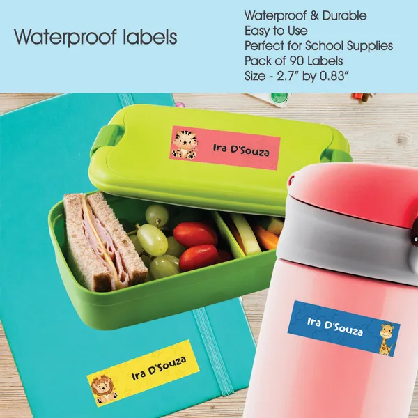 Waterproof_Name_Labels_Mini_Zoo