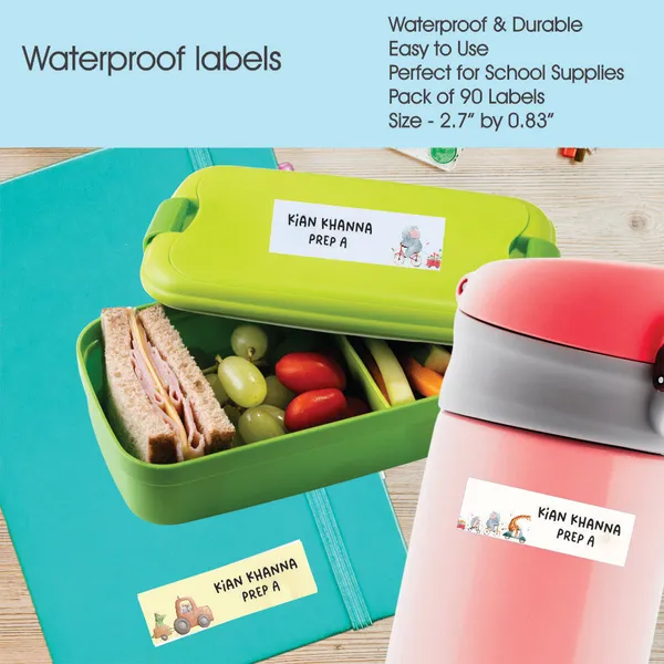 Waterproof_Name_Labels_Wild_Cute