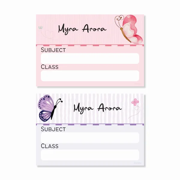 Personalised_Book_Labels_Butterfly_Bliss