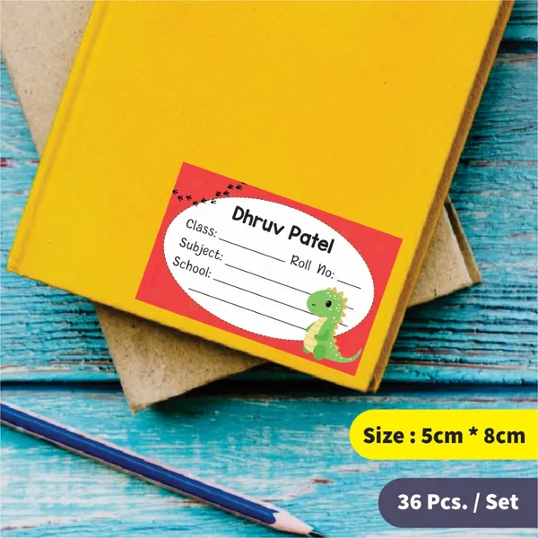 Personalized_School_Book_Labels_Dino_World_Set_Of_36
