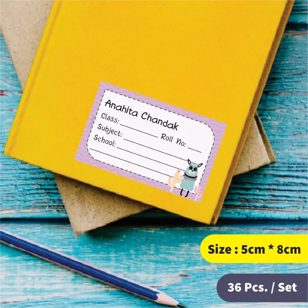 Personalized_School_Book_Labels_Happy_Llamas