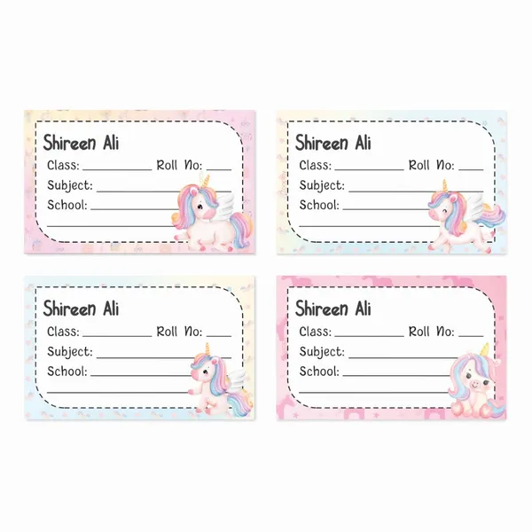 Personalized_School_Book_Labels_Sparkle_Unicorn