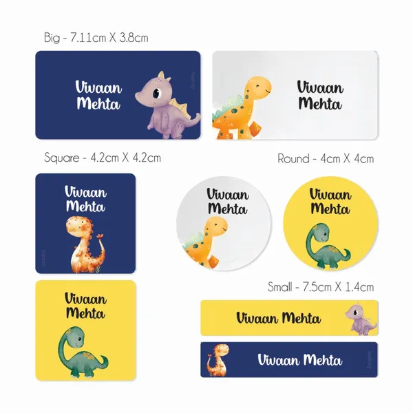 Mixed_Waterproof_Labels_For_Kids_Dino_World