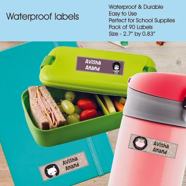 Zooplay_India_Waterproof_Name_Stickers,_Pack_of_90_Personalized_Stickers_for_School,_Bottles,_Lunchboxes_&_Stationery_�_Durable,_Peel_&_Stick,_Dishwasher_Safe_Tags_(Smart_Safari)
