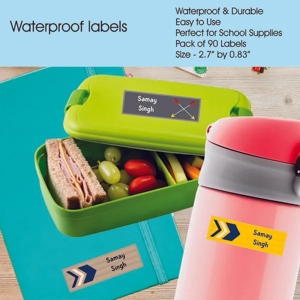 Zooplay_India_Waterproof_Name_Stickers,_Pack_of_90_Personalized_Stickers_for_School,_Bottles,_Lunchboxes_&_Stationery_�_Durable,_Peel_&_Stick,_Dishwasher_Safe_Tags_(Arrow_Magic)