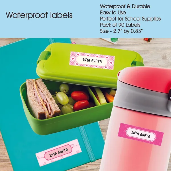 Zooplay_India_Waterproof_Name_Stickers,_Pack_of_90_Personalized_Stickers_for_School,_Bottles,_Lunchboxes_&_Stationery_�_Durable,_Peel_&_Stick,_Dishwasher_Safe_Tags_(Pretty_in_Pink)