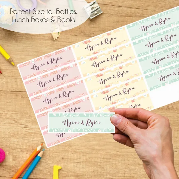 Zooplay_India_Waterproof_Name_Stickers,_Pack_of_90_Personalized_Stickers_for_School,_Bottles,_Lunchboxes_&_Stationery_�_Durable,_Peel_&_Stick,_Dishwasher_Safe_Tags_(Pretty_Petals)