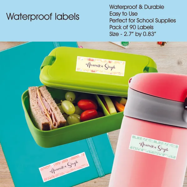 Zooplay_India_Waterproof_Name_Stickers,_Pack_of_90_Personalized_Stickers_for_School,_Bottles,_Lunchboxes_&_Stationery_�_Durable,_Peel_&_Stick,_Dishwasher_Safe_Tags_(Pretty_Petals)