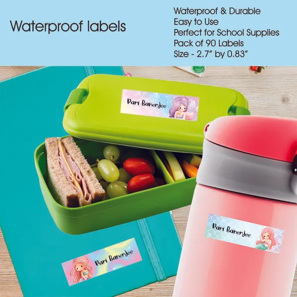 Zooplay_India_Waterproof_Name_Stickers,_Pack_of_90_Personalized_Stickers_for_School,_Bottles,_Lunchboxes_&_Stationery_�_Durable,_Peel_&_Stick,_Dishwasher_Safe_Tags_(Magical_Mermaid)