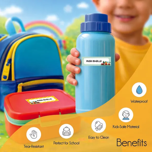 Zooplay_India_Waterproof_Name_Stickers,_Pack_of_90_Personalized_Stickers_for_School,_Bottles,_Lunchboxes_&_Stationery_�_Durable,_Peel_&_Stick,_Dishwasher_Safe_Tags_(Animal_Express)