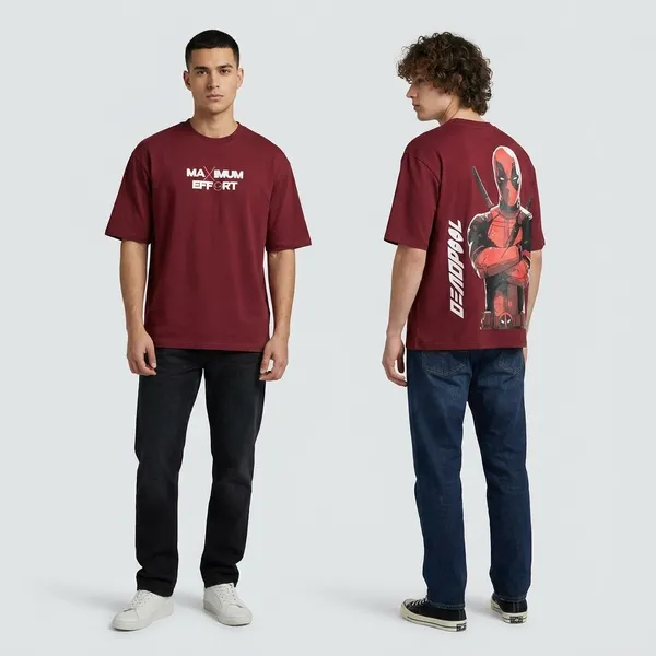 Deadpool_Graphic_Print_Red_T-Shirt_-_Maximum_Effort